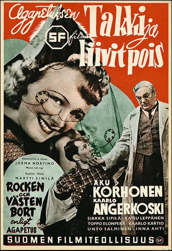 Movie poster for Takki ja liivit pois! (1939)