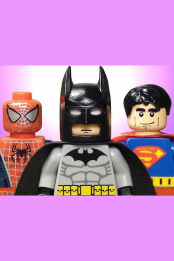 Movie poster for The Lego Batman, Spider-Man, & Superman Movie