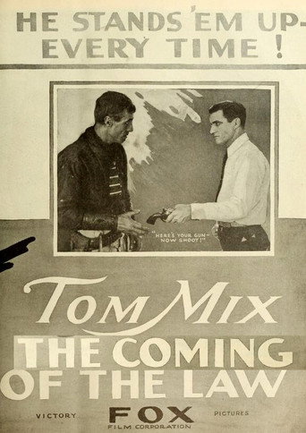 Movie poster for The Coming of the Law (1919)