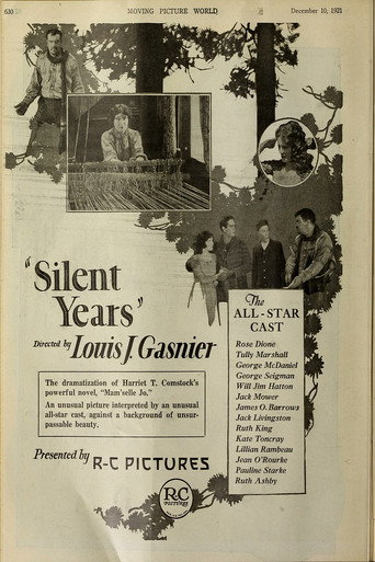 Movie poster for Silent Years (1921)