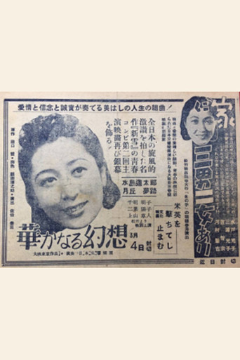 Movie poster for Hanayakanaru gensō (1943)