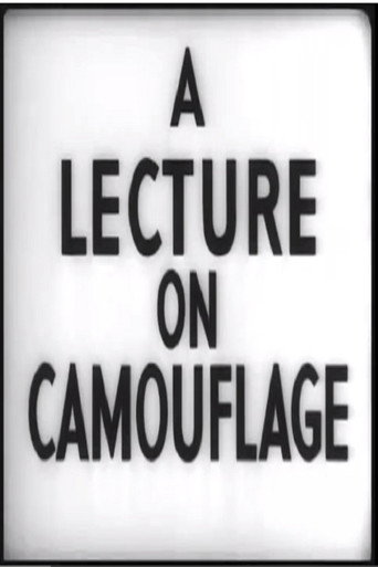 Movie poster for A Lecture on Camouflage (1944)