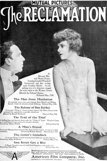 Movie poster for The Reclamation (1916)