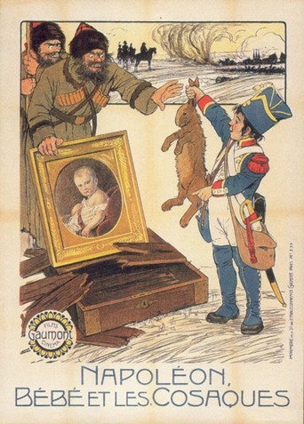 Movie poster for Napoléon, Bébé, and the Cossacks (1912)
