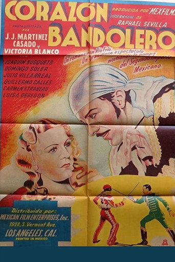 Movie poster for Corazón bandolero (1935)