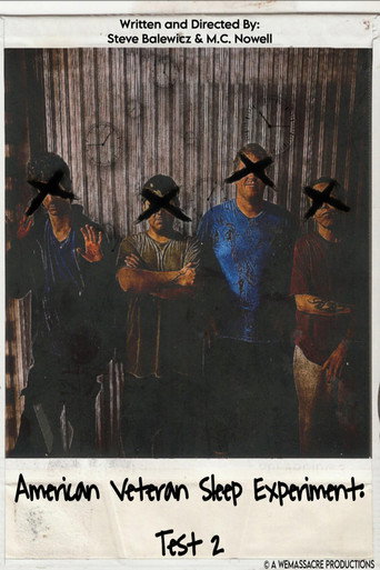 Movie poster for The American Veteran Sleep Experiment: Test 2 (2026)