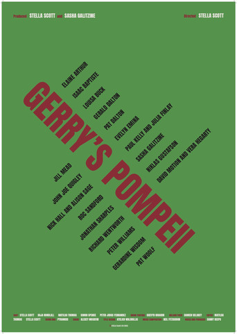 Movie poster for Gerry's Pompeii (2023)