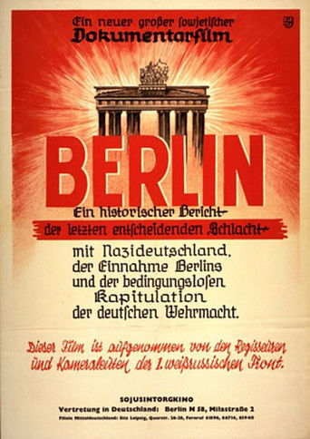 The Fall of Berlin poster