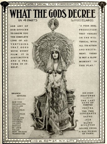Movie poster for What the Gods Decree (1913)