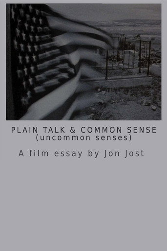 Movie poster for Plain Talk and Common Sense (uncommon senses) (1987)
