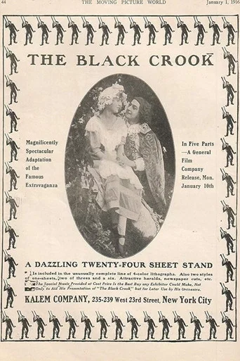Movie poster for The Black Crook (1916)