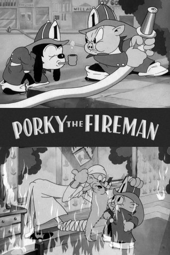 Movie poster for Porky the Fireman (1938)