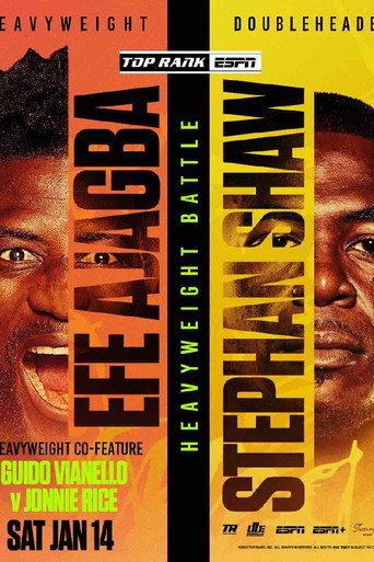 Movie poster for Efe Ajagba vs. Stephan Shaw (2023)
