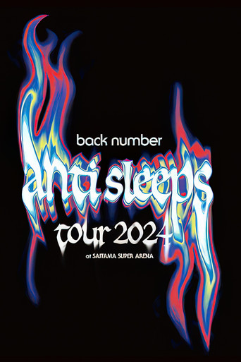 back number "anti sleeps tour 2024" at SAITAMA SUPER ARENA poster