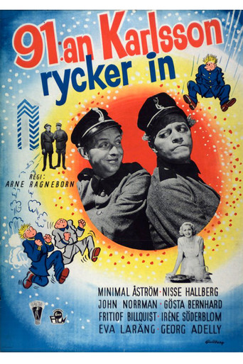 Movie poster for 91:an Karlsson rycker in (1955)