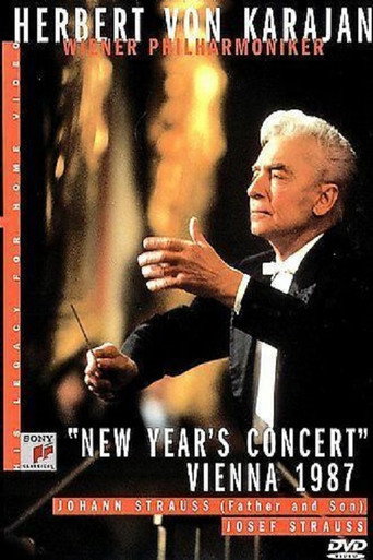 Movie poster for Herbert Von Karajan - New Year's Concert Vienna 1987 (1987)