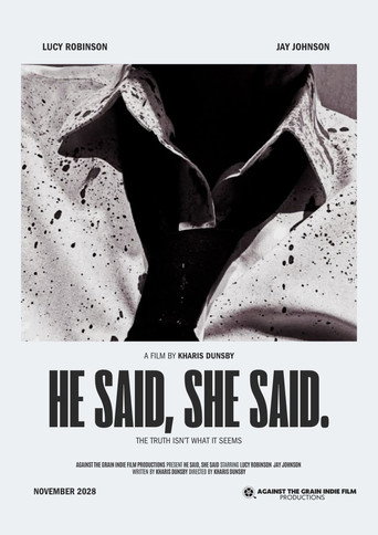 Movie poster for He Said, She Said (2028)