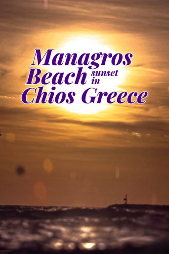 Managros Beach Sunset in Chios Greece poster