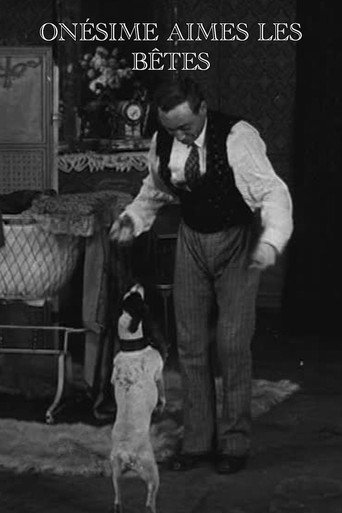 Movie poster for Onésime Loves Animals (1913)