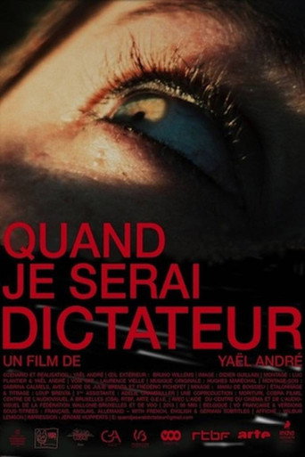 Movie poster for When I Will Be Dictator (2013)