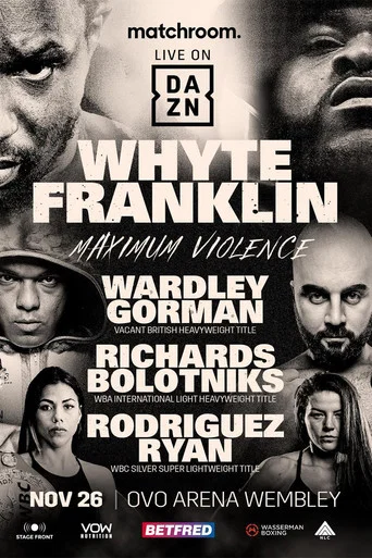 Movie poster for Dillian Whyte vs. Jermaine Franklin (2022)