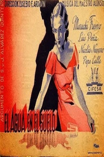 Movie poster for El agua en el suelo (1934)