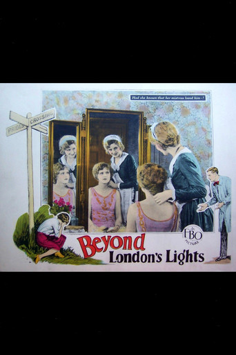 Movie poster for Beyond London Lights (1928)