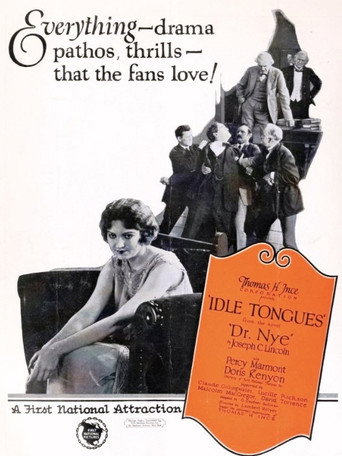 Movie poster for Idle Tongues (1924)