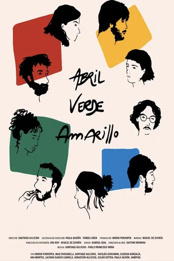 Movie poster for April, Green, Yellow (2023)