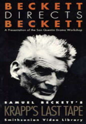 Movie poster for Beckett Directs Beckett: Krapp's Last Tape by Samuel Beckett (1988)
