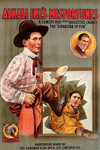 Movie poster for Alkali Ike's Misfortunes (1913)