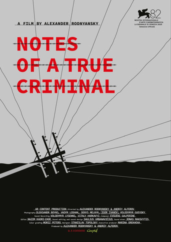 Movie poster for Notes of a True Criminal (2025)