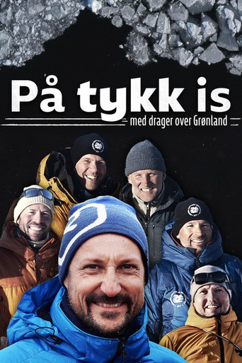 På tykk is - med drager over Grønland poster