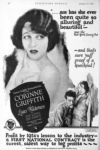 Movie poster for Love's Wilderness (1924)