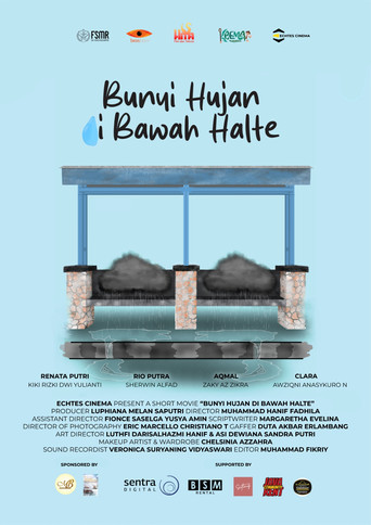 Movie poster for Bunyi Hujan di Bawah Halte (2025)