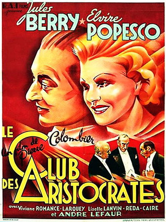 Movie poster for Le Club des Aristocrates (1937)