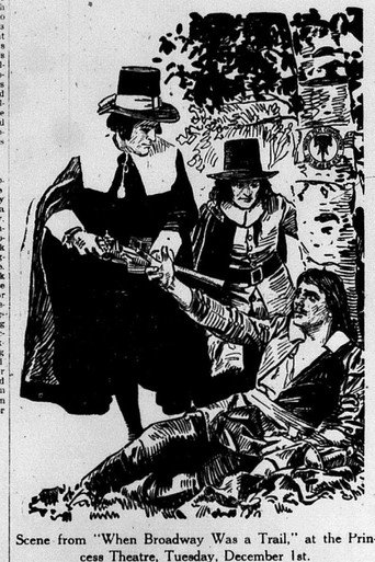 Movie poster for When Broadway Was a Trail (1914)