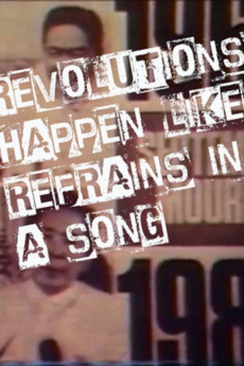 Movie poster for Revolutions Happen Like Refrains in a Song (1987)