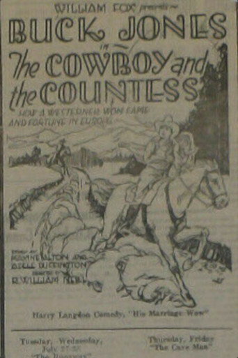 Movie poster for The Cowboy and the Countess (1926)