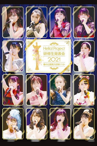 Movie poster for Hello! Project Kenshuusei Happyoukai 2021 ~Haru no Koukai Jitsuryoku Shindan Test~ (2021)
