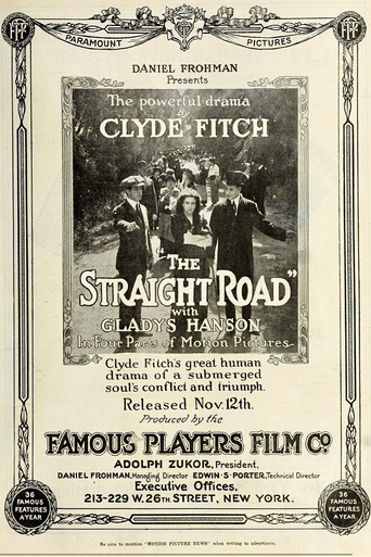 Movie poster for The Straight Road (1914)