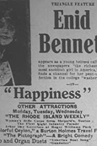Movie poster for Happiness (1917)
