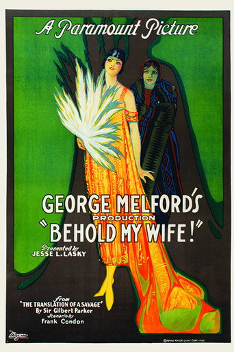 Movie poster for Behold My Wife (1920)