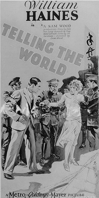 Movie poster for Telling the World (1928)