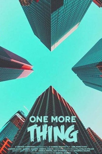 Movie poster for One More Thing (2020)
