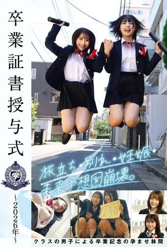 Movie poster for 卒業証書授与式～2026年～旅立ち・別れ・妊娠・未来予想図崩壊。クラスの男子による卒業記念の孕ませ林間 (2026)