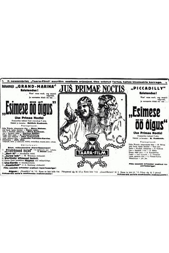 Movie poster for Esimese öö õigus (Jus primae noctis) (1925)
