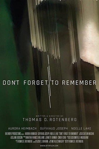 Movie poster for Don't Forget to Remember (2020)