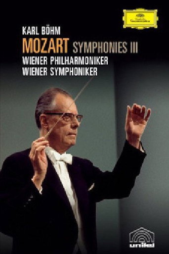 Movie poster for Mozart Symphonies Vol. III - Nos. 28, 33, 39, "Serenata Notturna" and Karl Böhm documentary (1978)