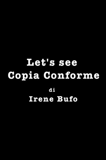 Movie poster for Let's See Copia Conforme (2010)